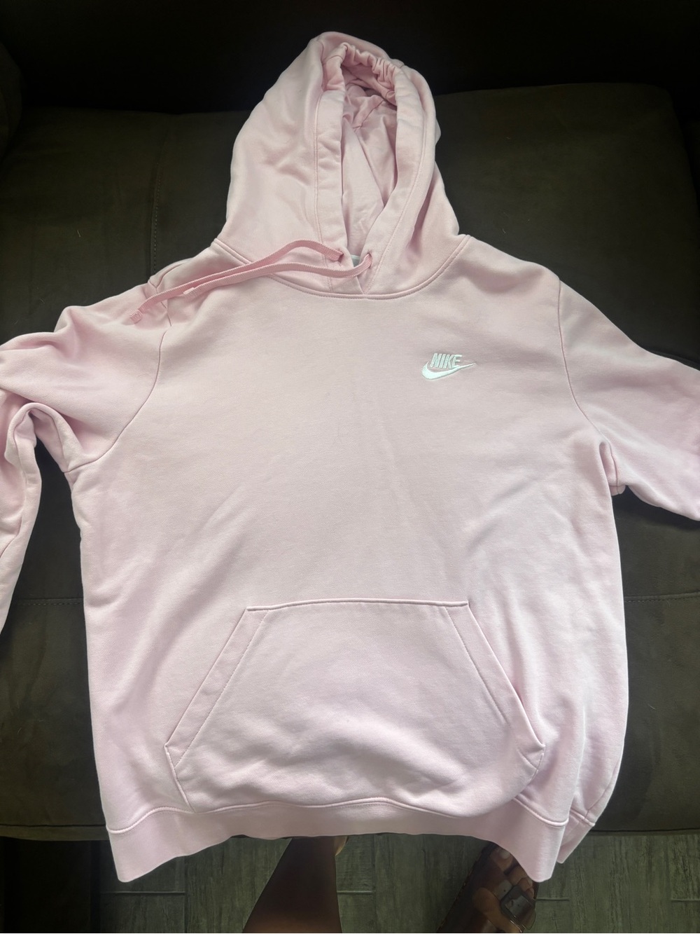 Nike Pink Joggers with White Swoosh - Picture 2 of 2